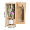 thumbnail image 3 of IPEWLEX Natural Dried Flower Bouquet in Decorative Vase - Perfect Valentine's Day and Mother's Day Gift Box, 3 of 6