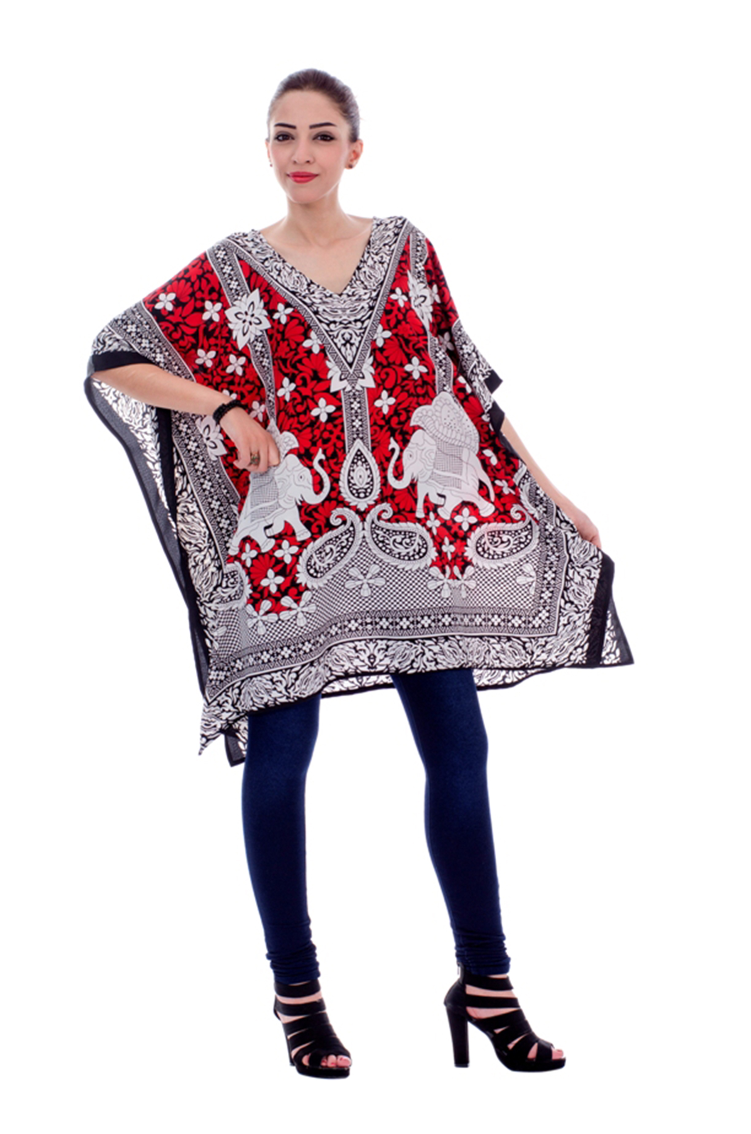 plus size caftan tops