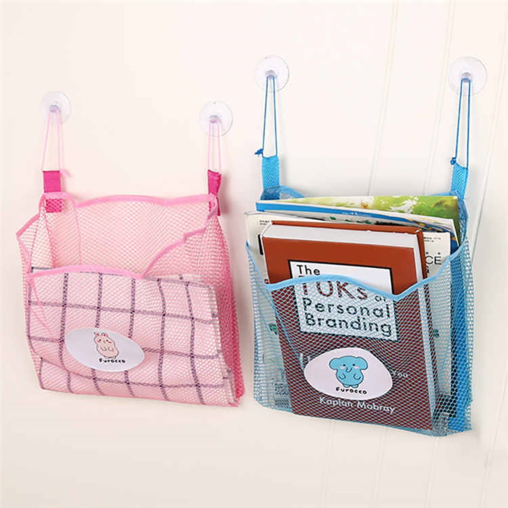 Kids Baby Bath Time Tidy Storage Toy Suction Cup Organiser Bag Mesh Bathroom Net 