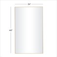 thumbnail image 4 of DecMode 24" x 40" Gold Wall Mirror with Thin Frame, 4 of 12