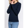 thumbnail image 3 of Women's Soft 4x4 Cable Knit Pullover Sweater with Round Neck, 3 of 5
