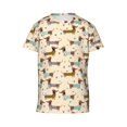 thumbnail image 4 of Wukai Dachshund Dog Youth Unisex Short Sleeve T-Shirt for Boys, Girls, Teens, and Kids-X-Large, 4 of 7