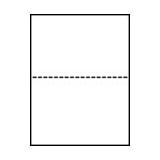 - Laser Cut Sheet Paper Form, 8 1/2 x 11 Blank Perforated, 24# Paper w/ Center Perf - 500 sheets/ream (23-0112)