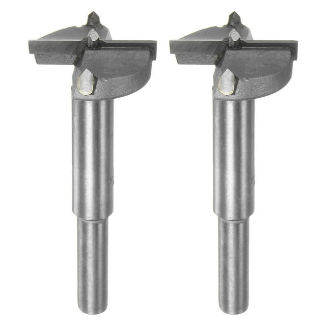 Uxcell 2 Piezas Brocas Forstner 32mm (1-1/4") Broca de Carburo de Tungsteno para Bisagra de Madera Carpintería