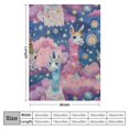 thumbnail image 4 of Chilfamy  Pink Cute Llama Flannel Lightweight Blankets Plush  Bedding Throw Blanket for Couch and Bed for Adult White, 4 of 6