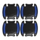thumbnail image 1 of Película Protectora de Cubierta de Manija de Puerta de Coche Universal Unique Bargains, Calcomanías Reflectantes Antirayones, Resina Epóxica, Negro Azul, 4 Pcs, 1 of 1