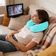 thumbnail image 4 of Almohada De Apoyo Para El Cuello En Forma De U Almohada cervical en forma de U, color verde menta, para siestas en la oficina, viajes y aviones (1 unidad) JASKFLY, 4 of 8