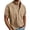 Khaki, variant on Mens Golf Shirts Short Sleeve Relaxed Fit Classic Solid Color Button Down Mens Graphic T-Shirts,Black,L
