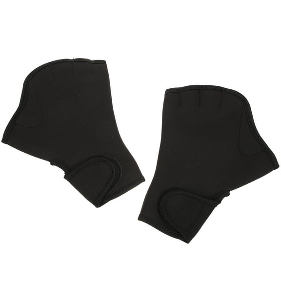 STRANDCHIC Swim Gloves Strandchic Black for Water Resistance Training and Upper Body Workout