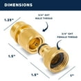 thumbnail image 7 of Morvat Brass Quick Connect Hose Fittings for Source Connections, 6 Pack, 7 of 7