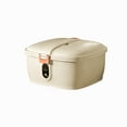 thumbnail image 3 of Outoloxit Airtight Large Rice Storage Container for Cereal, Flour, Beans & Pet Food with Flip Lid, Kitchen Countertop Organizer, 3 of 8