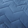 thumbnail image 5 of Kasentex  Quilt Set Soft Microfiber with Sham(s) Light Weight All Season Machine Washable Blue King 3 Piece, 5 of 5