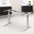 thumbnail image 2 of Stand Up Desk Store Dual Motor Electric Adjustable Height Standing Desk with EZ Assemble Steel Frame (White Frame, Frame Only), 2 of 5