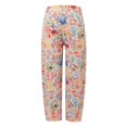 thumbnail image 4 of WILLBEST Pantalones Mujer Pantalones Vaqueros Tobilleros Con Estampado Floral Retro para Mujer, Estilo Tubo, Cómodos y 2025, Estilo Bohemio. Mediana, 4 of 7