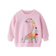 thumbnail image 2 of Sudadera Zeebread de 2 a 7 años con diseño de dinosaurios para niñas, ropa de manga larga con dibujos animados para otoño y primavera, disfraz de moda para bebés, 2 of 4