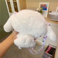 thumbnail image 4 of Mochila Kawaii Sanrio de felpa Cinnamoroll, bolsa de peluche de Anime Kuromi, bolsas de mensajero de dibujos animados para niñas, regalos de cumpleaños, 4 of 4