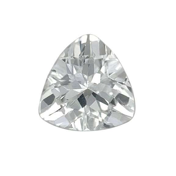 Certified Real 1.25 Carat White Topaz Trilliant Shape Brilliant Cut 7 mm Loose Gemstone April Birthstone