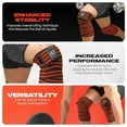 thumbnail image 2 of Special Essentials 2 Pack Knee Wraps with Strap For Men & Women - Flexible Support for Weightlifting, Powerlifting, Squats, Leg Press, and Cross Training, 2 of 6