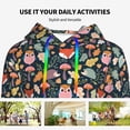thumbnail image 4 of Daiia Autumn Forest Pattern Women's Fashion Hoodies & Sweatshirts with Kangaroo Pocket Hooded Sweatshirt with Eye-catching Drawstrings-X-Large, 4 of 7