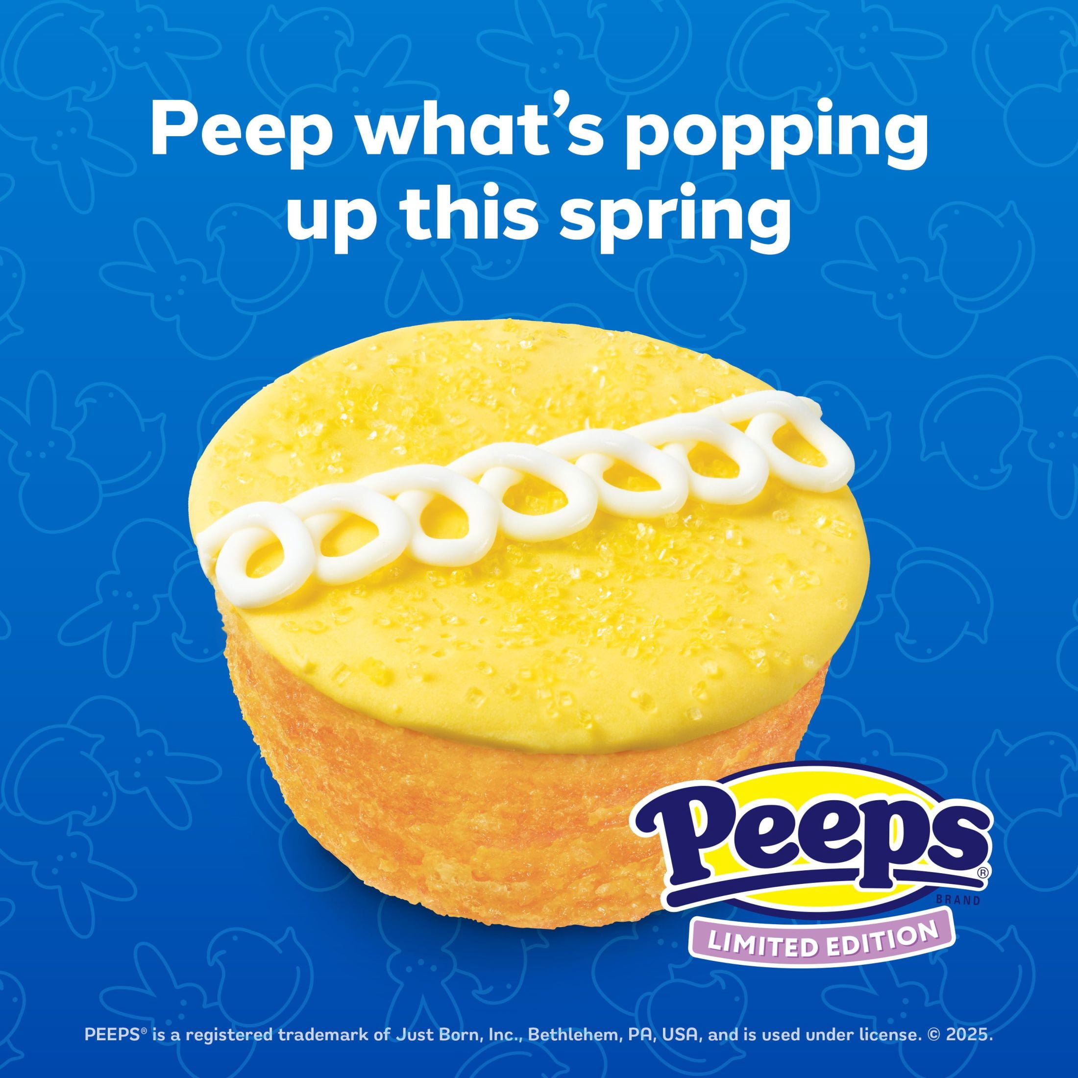 (3 pack) Hostess PEEPS Cupcakes, Frosted Golden Snack Cakes with Marshmallow Artificially Flavored Filling, 11.74 oz Box (8 Pouches)