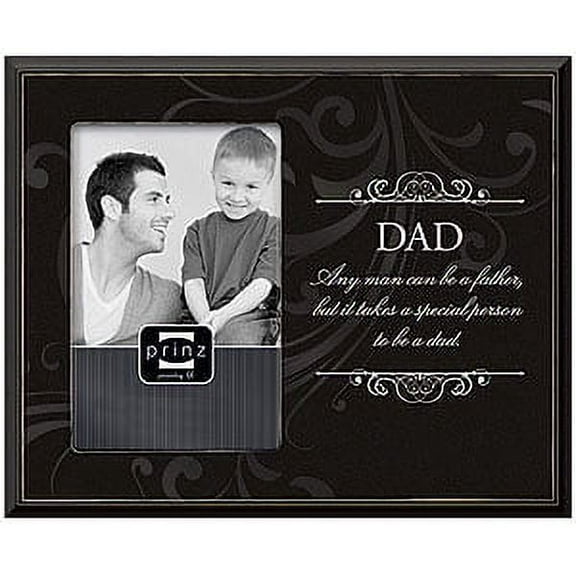 DAD Expression black wood 4x6 frame by Prinz - 4x6