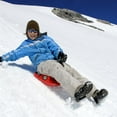thumbnail image 4 of Zipfy Freestyle Mini Luge Downhill Speedster Snow Sled for All Ages, Red Dart, 4 of 5