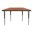 thumbnail image 3 of Activity Table - 60" Trapezoid - Fusion Maple Top Surface - Black Edgeband, 3 of 3