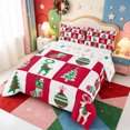 thumbnail image 2 of Manfei Merry Xmas Full Size Comforter Sets,Modern Christmas Snowflake Bedding Comforter Set,Xmas Reversible,3-Piece,1 Comforter and 2 Pillowcases, 2 of 7