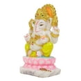 thumbnail image 4 of IBA Indianbeautifulart&nbsp;Lord Ganesha&nbsp;Murti Religious Hindu God Figurine&nbsp;Elephant&nbsp;God&nbsp;For Car Dashboard Auspicious Hindu God Idol For Home/ Office/ Temple-SC, 4 of 7