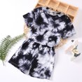 thumbnail image 3 of IROINNID Toddler Girl's Tie-dye T-shirt Tops Pants Casual Outfits Set, 3 of 9