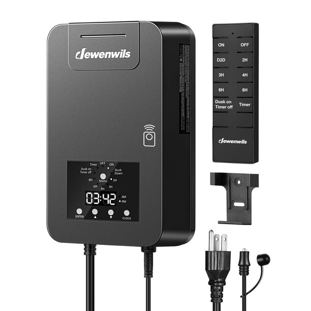 Transformador de paisaje DEWENWILS 300 W 120 V AC a 12 V DC