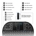 thumbnail image 2 of Rii Mini i8 Wireless Keyboard with Charging Data Cable, Black, 2 of 6