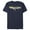 Navy Blue, variant on Men's Batman Logo Messy Text  Graphic Tee Royal Blue Medium