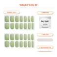 thumbnail image 3 of Tiras de gel para uñas heyhae, semicuradas, matcha, color verde femenino, 28 unidades, 3 of 7