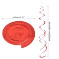 thumbnail image 2 of Unique Bargains Party Hanging Double Strip Streamer for Birthday,Wedding,Graduation Party with Hang Tag Hook 36Pcs(Red), 2 of 6