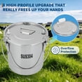 thumbnail image 4 of QinaQin 3L Goat Electric Milking Machine,Portable Automatic Breast Pump with 2 Teat Cups and Stainless Steel Bucket,Adjustable Suction Pulsation Vacuum Electric Milker,As shown, 4 of 7
