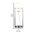 thumbnail image 5 of Lámpara Benzara BM309059 (56 cm, metal, LED), color plateado, 5 of 5