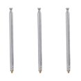 thumbnail image 1 of 3X RC Model Car 5 Silver 5 Section 3 mm External Threaded Expansion Antenna, 1 of 5