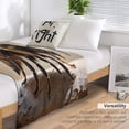 thumbnail image 4 of Super Soft Flannel Fleece Throw Blanket With Bee Themed, Great for Sofas, Couches, Beds, Camping, and Travel, The Whole Room Feels Soft and Cozy 60"x80", 4 of 6