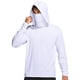 thumbnail image 1 of MHFRRA Sudadera con Capucha para Hombre, Ligera, con Protección Solar Upf50+, para Deportes Al Aire Libre, para Primavera y Verano, con Ajuste Cómodo Blanco, 1 of 4