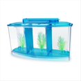 thumbnail image 1 of Mini Acuario de Cría, Acuario LED Acrílico de Divisiones, Caja de Aislamiento para Cría de Peces Pequeños, Color Azul., 1 of 6