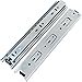 thumbnail image 3 of Drawer Slides 10 Inch Ball Bearing Full Extension 3 Section Slide Track Mounting Drawer Runners Slider for Cabinet Home Furniture, 2 Pack (Silver 10 Inch), 3 of 4