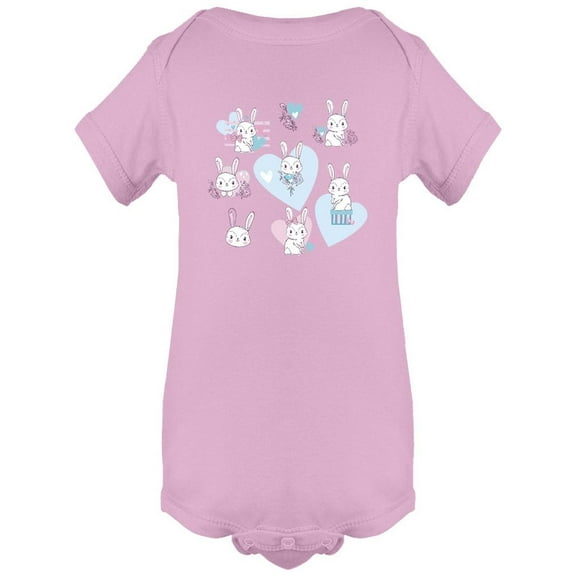 Cute Bunny Set Bodysuit Infant -Image by Shutterstock,  6 Months