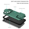 thumbnail image 2 of Nalacover Rugged Case for iPhone 15 Plus Camera Lens Sliding Cover, Hidden Bracket Kickstand Hybrid PC + TPU Military Grade Heavy Duty Shockproof Case for iPhone 15 Plus, Darkgreen, 2 of 11