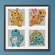 thumbnail image 1 of Cuadros Decorativos Kit de pintura de diamante con forma especial parcial de bricolaje 5D Decoración de Pokémon Wdftyju embutido en tela, 1 of 7