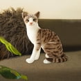 thumbnail image 4 of PENGXIANG Jouets en Peluche Chat Poupée Réaliste Simulation Adorable Chats Siamois pour Enfants Adultes StyleA, 4 of 9