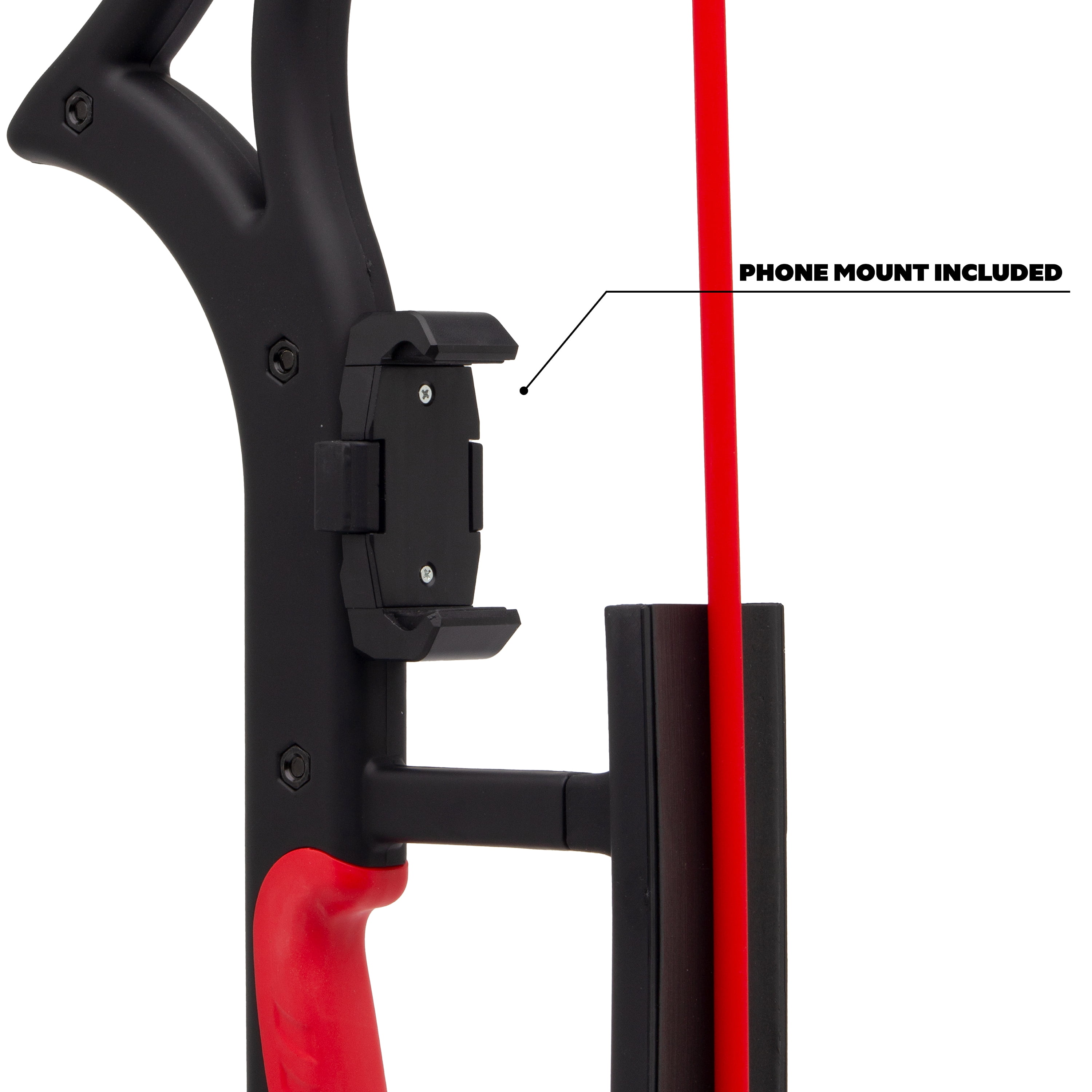 AccuBow Nano Black Youth Virtual Archery Gaming & Shooting - 5-40lbs Adjustable Resistance, Phone Mount Included, Compact & Lightweight, Ambidextrous