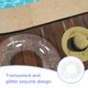 thumbnail image 2 of Flotador inflable para piscina con purpurina, anillo de natación, flotador inflable, tubo transparente con purpurina., 2 of 7