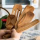 thumbnail image 5 of ¡Ofertas especiales! Juego de utensilios de cocina de 6 piezas, espátula de madera y pinzas para alimentos. Liquidación de utensilios de cocina., 5 of 8