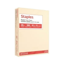 MyOfficeInnovations Pastel Colored Copy Paper 8 1/2" x 11" Cream 500/Ream (14789) 490950